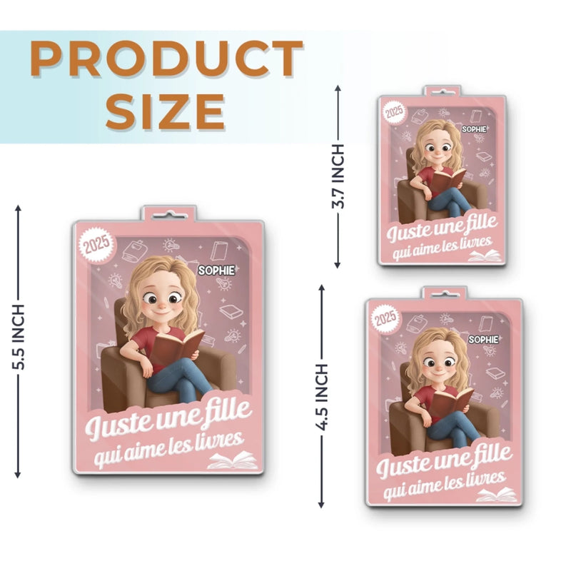 Ornement Acrylique En Forme De Boîte À Jouets Personnalisé – Cadeau Littéraire Personnalisé Pour Amoureux Des Livres, Bookworms Et Lecteurs – Vivre À Travers Mille Histoires