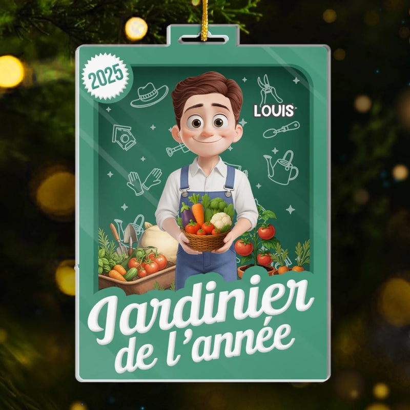 Ornement Acrylique En Forme De Boîte À Jouets Personnalisé – Cadeau De Jardinage Personnalisé Pour Jardiniers À L’Occasion D’Un Anniversaire - Cultiver La Beauté, Jour Après Jour
