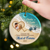 Ornement En Céramique Personnalisé – Cadeaux D’Anniversaire, De Noël Et De Mariage Pour Mari Et Femme, Pour Lui Et Pour Elle – L’Année Où Nous Sommes Devenus Mari Et Femme
