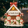 Ornement En Bois Bonhomme De Neige Personnalisé – Cadeaux De Noël Et D’Anniversaire Pour Maman, Papa, Frère, Sœur Et Enfants – Là Où L’Amour Fait Grandir Le Foyer