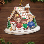 Ornement En Acrylique Personnalisé – Cadeaux De Noël Et D’Anniversaire Pour Famille, Amoureux Des Chiens Et Chats – La Joie Arrive Sur De Petites Pattes