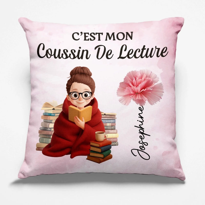 Coussin Personnalisé – Cadeaux Pour Amoureux Des Livres, Rats De Bibliothèque, Lecteurs – Là Où Les Mots Réchauffent L’Âme