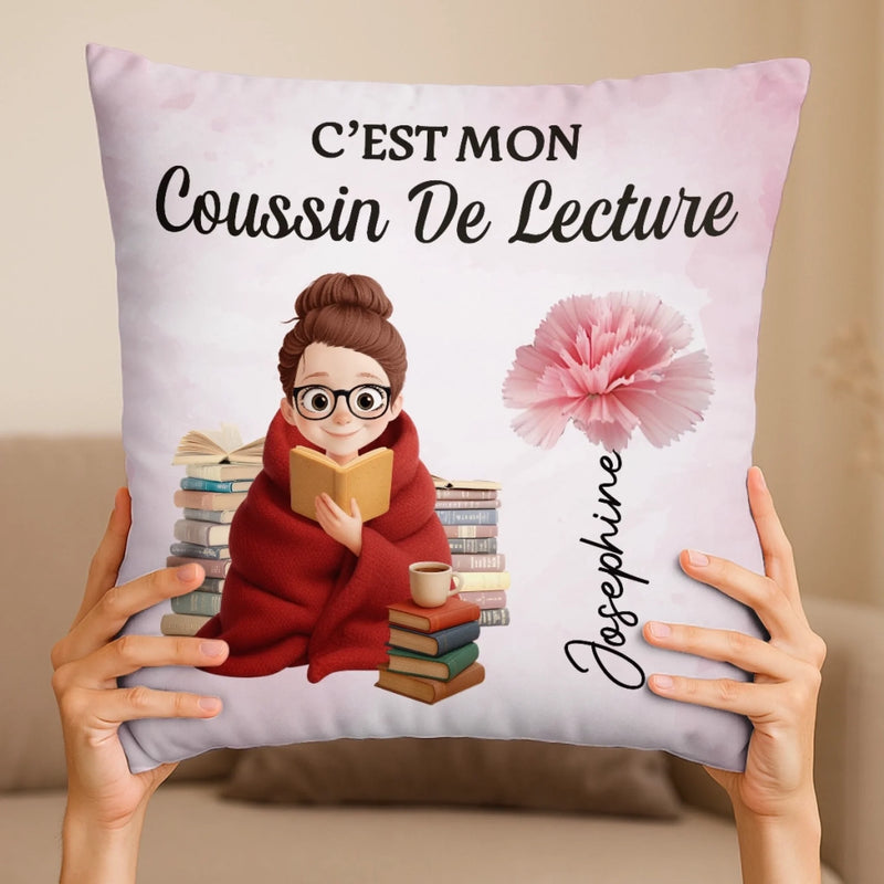 Coussin Personnalisé – Cadeaux Pour Amoureux Des Livres, Rats De Bibliothèque, Lecteurs – Là Où Les Mots Réchauffent L’Âme