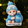Ornement Acrylique Personnalisé – Cadeaux De Noël, De Baby Shower Et De Révélation De Genre Pour Nouvelles Mamans, Nouveaux Papas, Nouveaux Parents – Reconnaissants Pour Ce Miracle
