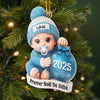 Ornement Acrylique Personnalisé – Cadeaux De Noël, De Baby Shower Et De Révélation De Genre Pour Nouvelles Mamans, Nouveaux Papas, Nouveaux Parents – Reconnaissants Pour Ce Miracle