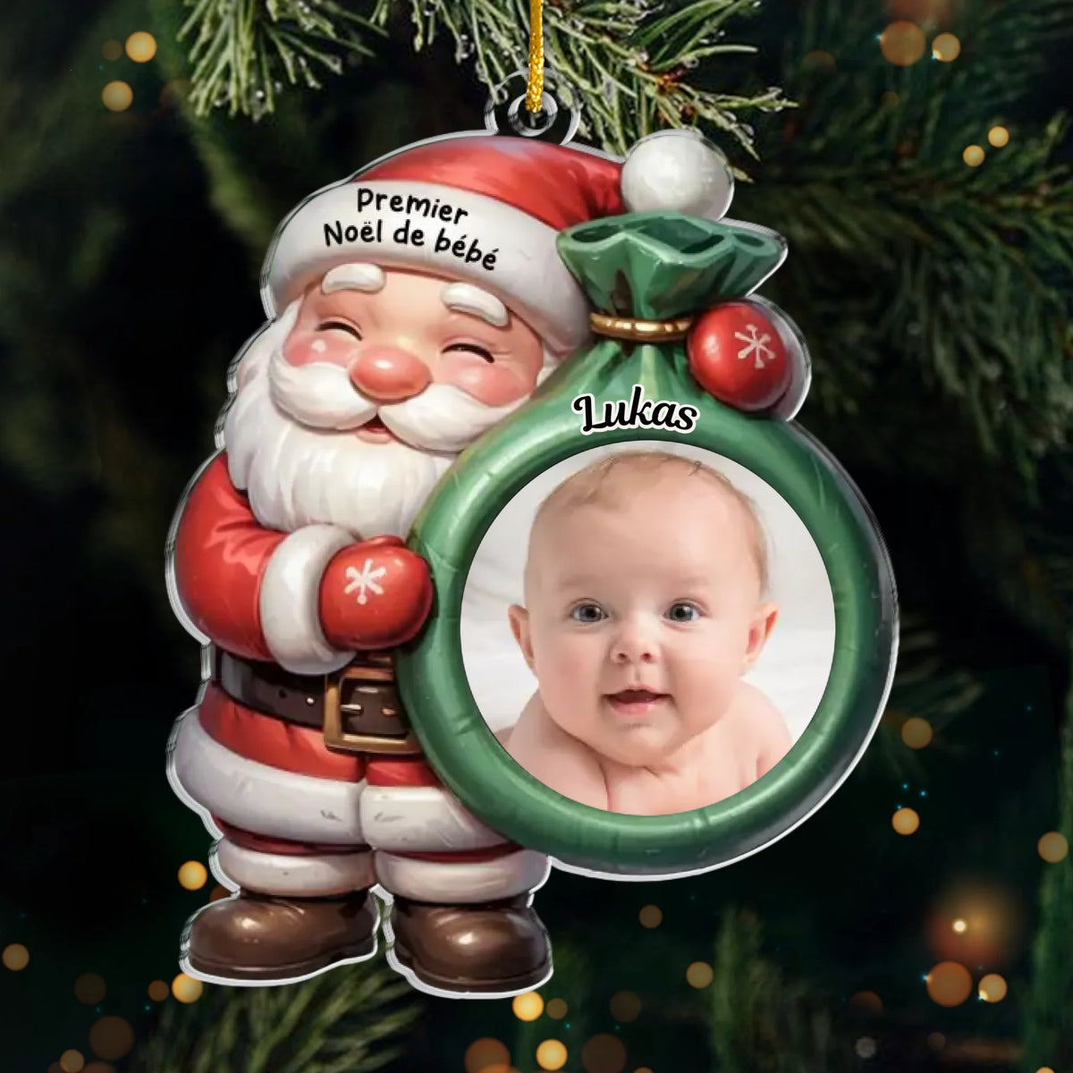 Ornement Acrylique Personnalisé Avec Photo – Cadeaux De Noël, De Baby Shower Et De Révélation De Genre Pour Nouvelles Mamans, Nouveaux Papas, Nouveaux Parents – Le Plus Beau Cadeau De La Vie