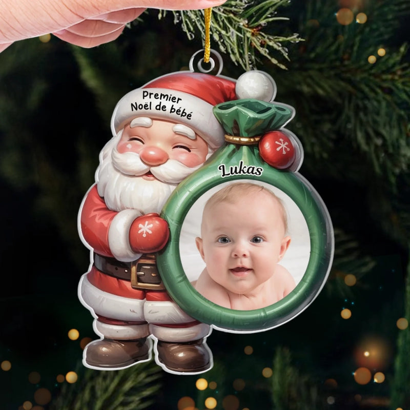 Ornement Acrylique Personnalisé Avec Photo – Cadeaux De Noël, De Baby Shower Et De Révélation De Genre Pour Nouvelles Mamans, Nouveaux Papas, Nouveaux Parents – Le Plus Beau Cadeau De La Vie