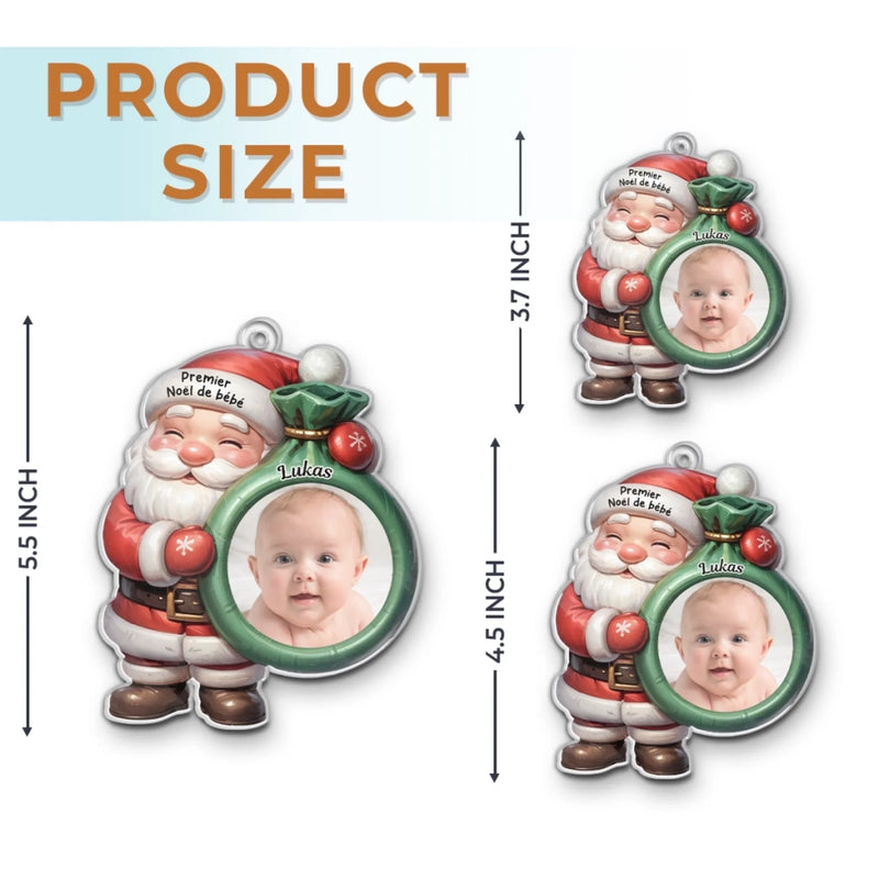 Ornement Acrylique Personnalisé Avec Photo – Cadeaux De Noël, De Baby Shower Et De Révélation De Genre Pour Nouvelles Mamans, Nouveaux Papas, Nouveaux Parents – Le Plus Beau Cadeau De La Vie