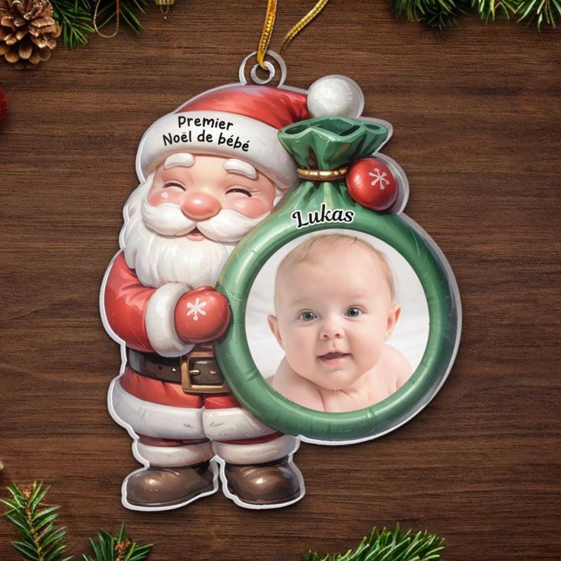 Ornement Acrylique Personnalisé Avec Photo – Cadeaux De Noël, De Baby Shower Et De Révélation De Genre Pour Nouvelles Mamans, Nouveaux Papas, Nouveaux Parents – Le Plus Beau Cadeau De La Vie