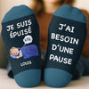 Chaussettes Personnalisées – Cadeaux De Noël Et D'Anniversaire Personnalisés Pour Vos Meilleures Amies, Sœurs, Famille Et Vous-Même – Ne Me Réveillez Pas, Je Récupère Ma Vie