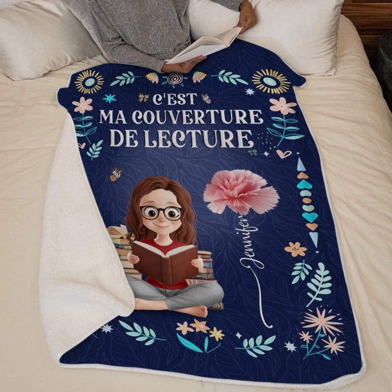 Couverture Personnalisée – Cadeaux Littéraires Personnalisés Pour Amoureux Des Livres, Bookworms Et Lecteurs – La Vie Est Plus Douce Sous Une Couverture D’Histoires