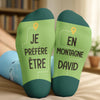 Chaussettes Personnalisées – Cadeaux D’Anniversaire Sportifs Pour Fans De Sport Et Amoureux D’Activités – Je Préfère Être En Montagne