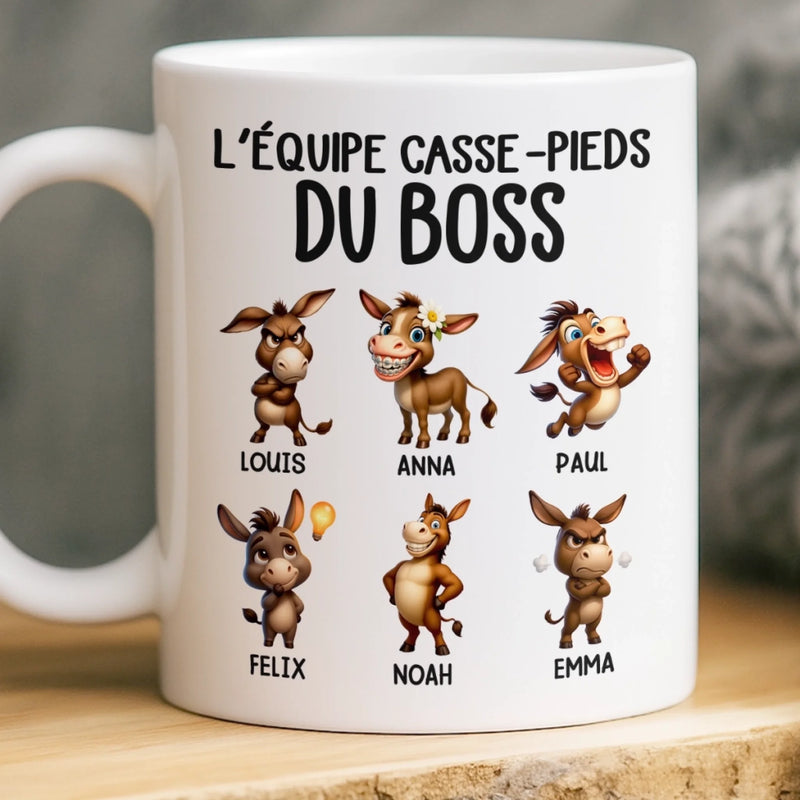 Tasse Personnalisée – Cadeaux D’Anniversaire Amusants Pour Collègues Et Amies De Travail – Ta Dose Quotidienne De Problèmes