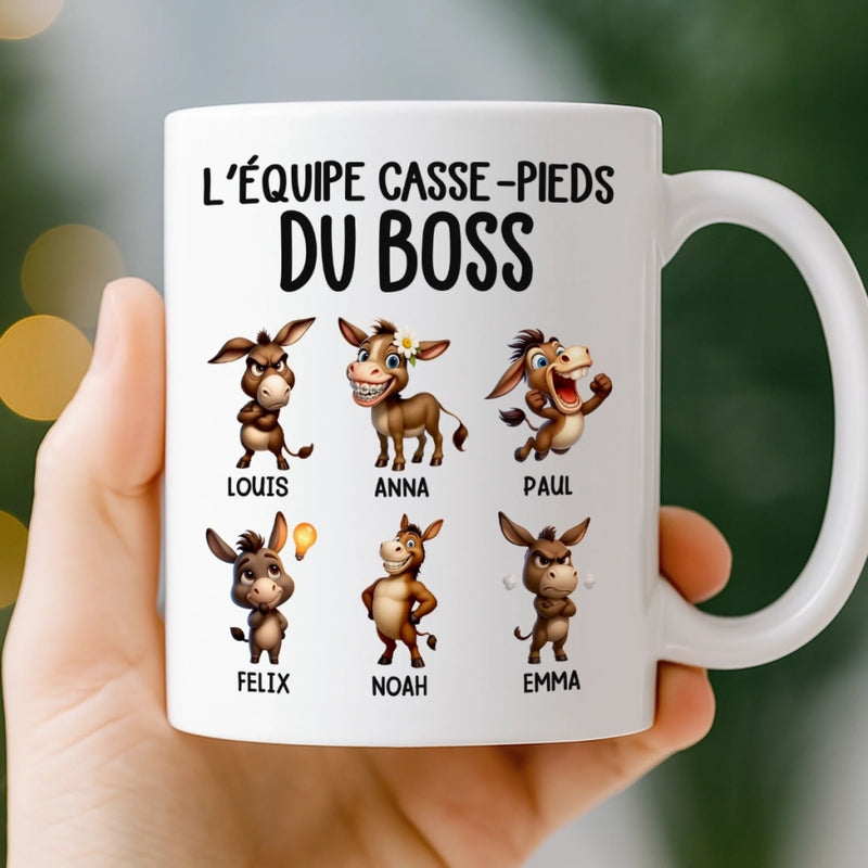 Tasse Personnalisée – Cadeaux D’Anniversaire Amusants Pour Collègues Et Amies De Travail – Ta Dose Quotidienne De Problèmes