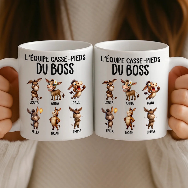 Tasse Personnalisée – Cadeaux D’Anniversaire Amusants Pour Collègues Et Amies De Travail – Ta Dose Quotidienne De Problèmes