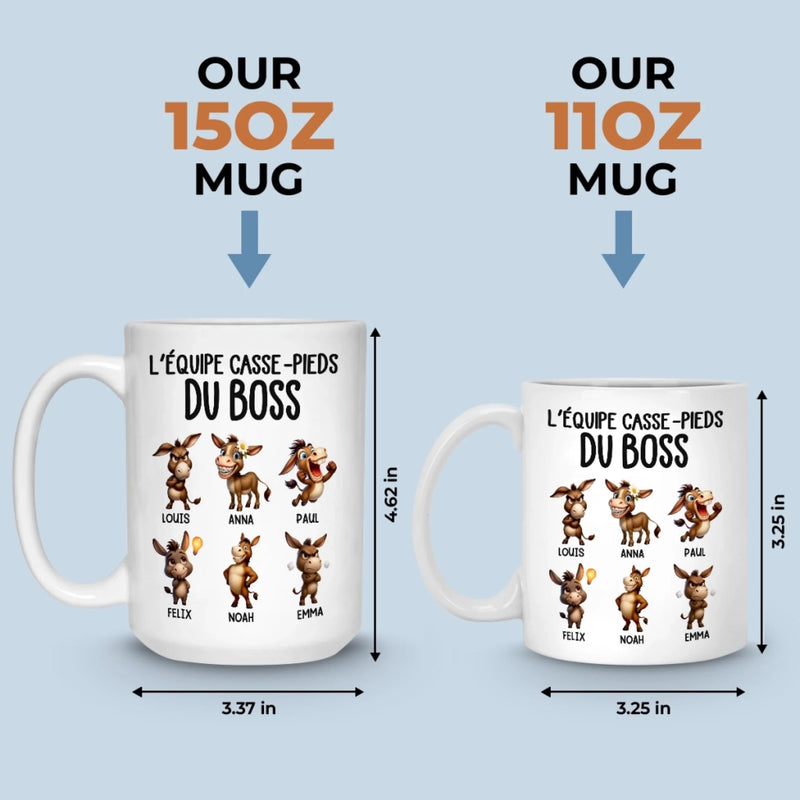 Tasse Personnalisée – Cadeaux D’Anniversaire Amusants Pour Collègues Et Amies De Travail – Ta Dose Quotidienne De Problèmes