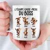 Tasse Personnalisée – Cadeaux D’Anniversaire Amusants Pour Collègues Et Amies De Travail – Ta Dose Quotidienne De Problèmes