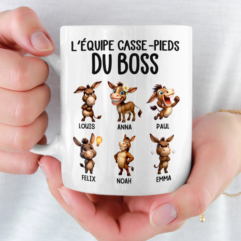 Tasse Personnalisée – Cadeaux D’Anniversaire Amusants Pour Collègues Et Amies De Travail – Ta Dose Quotidienne De Problèmes