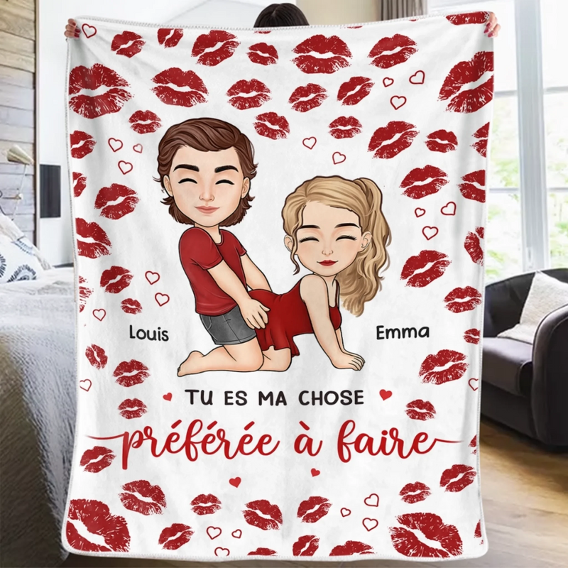 Couverture Personnalisée – Cadeaux D’Anniversaire, De Noël Et De Mariage Pour Mari Et Femme, Pour Lui Et Pour Elle – Enveloppés L’Un Dans L’Autre Pour Toujours