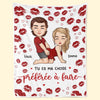 Couverture Personnalisée – Cadeaux D’Anniversaire, De Noël Et De Mariage Pour Mari Et Femme, Pour Lui Et Pour Elle – Enveloppés L’Un Dans L’Autre Pour Toujours