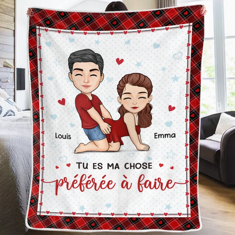 Couverture Personnalisée – Cadeaux D’Anniversaire, De Noël Et De Mariage Pour Mari Et Femme, Pour Lui Et Pour Elle – Notre Amour Se Réchauffe À Chaque Saison