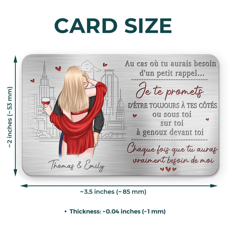 Carte Portefeuille En Aluminium Personnalisée – Cadeaux Personnalisés D’Anniversaire Et De Mariage Pour Mari Et Femme, Pour Lui Et Pour Elle – Tu Es La Plus Belle Partie De Mon Destin