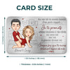 Carte Portefeuille En Aluminium Personnalisée – Cadeaux Personnalisés D’Anniversaire Et De Mariage Pour Mari Et Femme, Pour Lui Et Pour Elle – Ton Nom Est Le Seul Qui Rassure Mes Silences