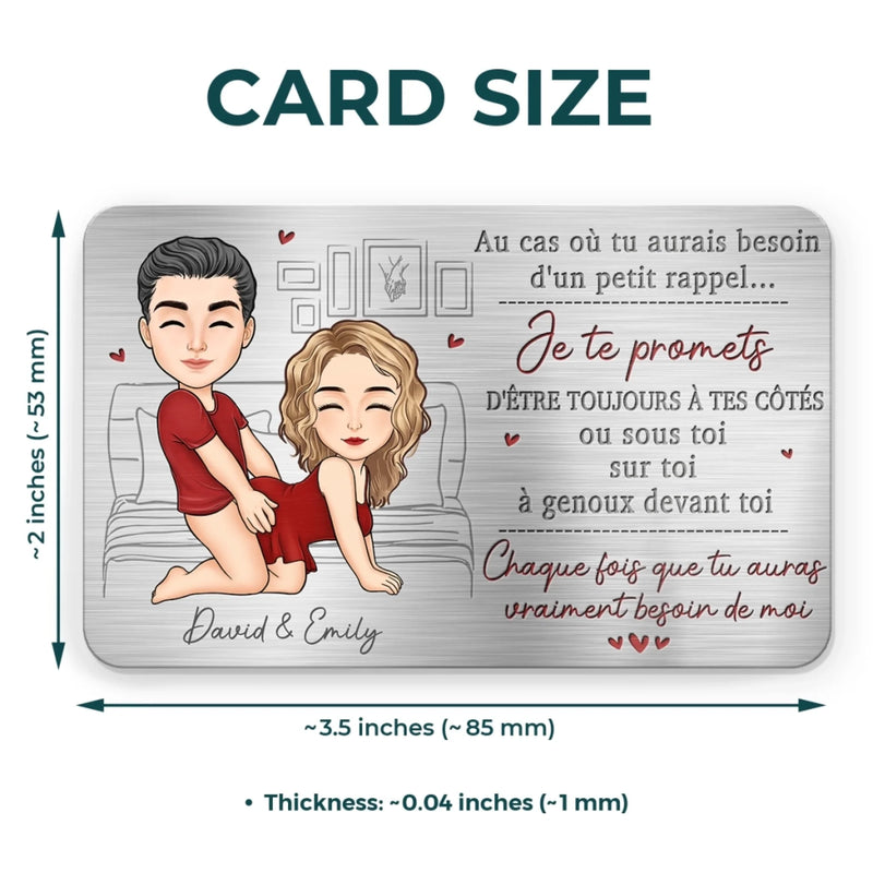 Carte Portefeuille En Aluminium Personnalisée – Cadeaux Personnalisés D’Anniversaire Et De Mariage Pour Mari Et Femme, Pour Lui Et Pour Elle – Ton Nom Est Le Seul Qui Rassure Mes Silences