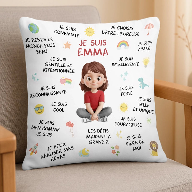 Coussin Personnalisé – Cadeaux D’Anniversaire Personnalisés Pour Besties, Sœurs, BFF, Famille Et Vous-Même – Trouver Ma Force Dans Ma Propre Lumière
