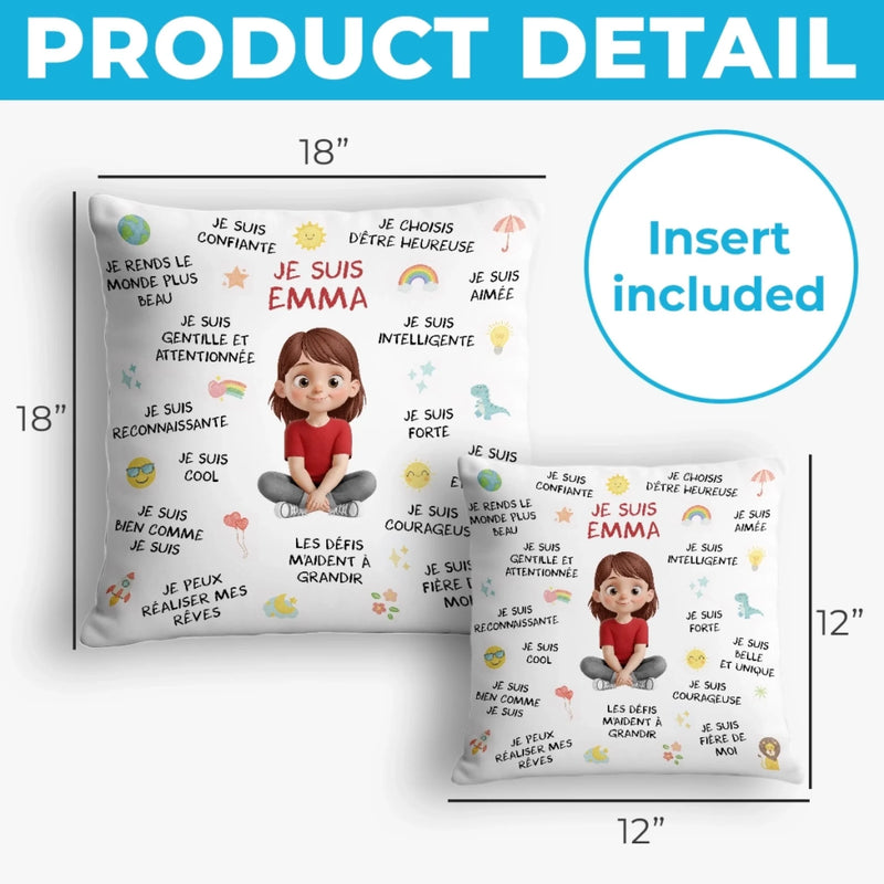 Coussin Personnalisé – Cadeaux D’Anniversaire Personnalisés Pour Besties, Sœurs, BFF, Famille Et Vous-Même – Trouver Ma Force Dans Ma Propre Lumière