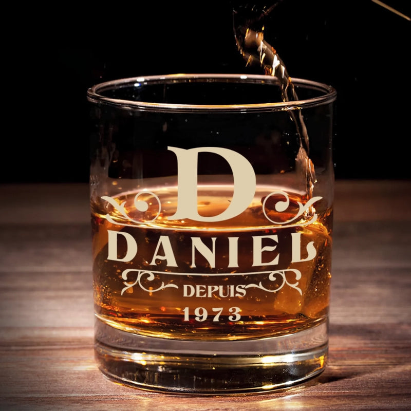 Verre À Whisky Personnalisé – Cadeaux D’Anniversaire Personnalisés Pour Papa, Frère, Grand-Père Ou Mari – Toujours Meilleur En Vieillissant