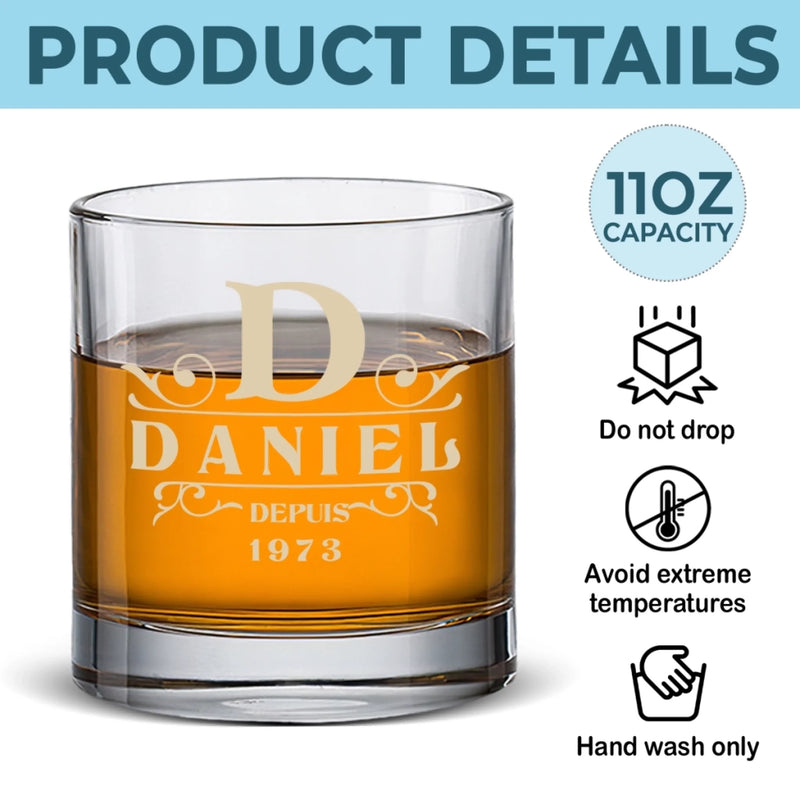 Verre À Whisky Personnalisé – Cadeaux D’Anniversaire Personnalisés Pour Papa, Frère, Grand-Père Ou Mari – Toujours Meilleur En Vieillissant