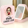 Boîte À Bijoux Lumineuse Personnalisée – Cadeaux D’Anniversaire Personnalisés Pour Besties, Sœurs, BFF, Famille Et Vous-Même – Évoluer Vers Une Version Plus Rayonnante De Moi-Même