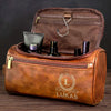 Trousse De Toilette En Cuir Gravée Personnalisée – Cadeau D’Anniversaire Idéal Pour Papa, Frère, Grand-Père Ou Mari – Un Cadeau Qui Traverse Le Temps