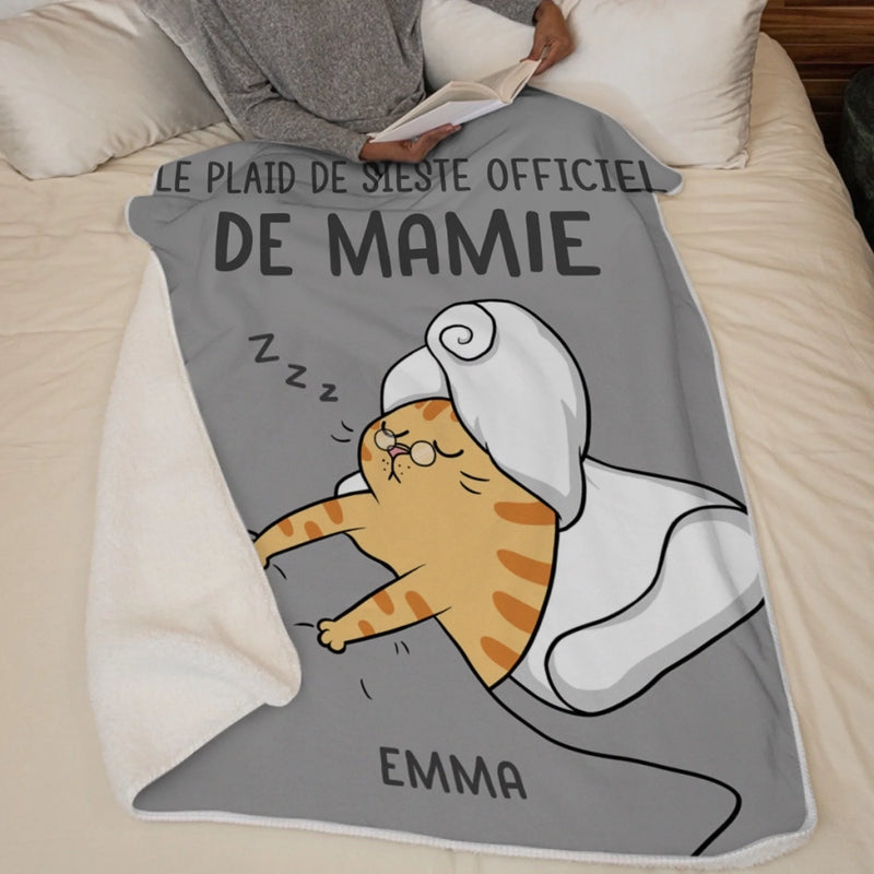 Couverture Personnalisée - Cadeau Pour Les Propriétaires D'animaux Et Les Amoureux Des Animaux, Grand-mère, Maman - Couverture De Sieste Officielle
