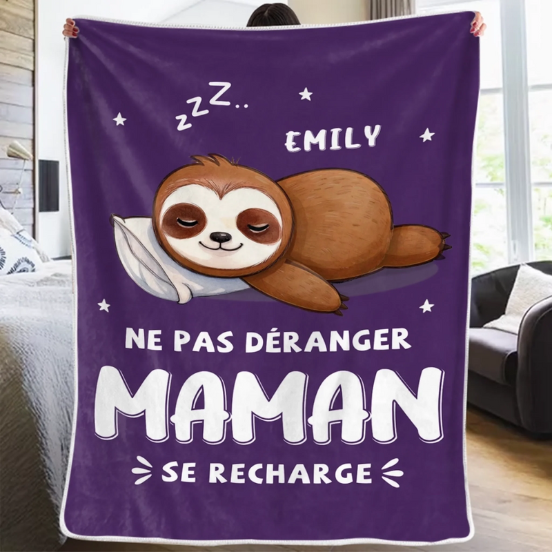 Couverture Personnalisée - Cadeau Pour Les Propriétaires D'animaux Et Les Amoureux Des Animaux, Grand-mère, Maman - Couverture Câline Approuvée Pour Une Détente Sérieuse