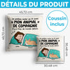 Coussin Personnalisé – Cadeaux D’Anniversaire Et De Mariage Pour Mari Et Femme, Parents De Chats – Des Soirées Douillettes Avec La Compagnie Parfaite