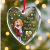 Ornement En Verre En Forme De Cœur Personnalisé – Cadeaux D’Anniversaire, De Noël Et De Mariage Pour Mari Et Femme, Pour Lui Et Pour Elle – Un Noël Qui Marque Le Début De Notre Pour Toujours