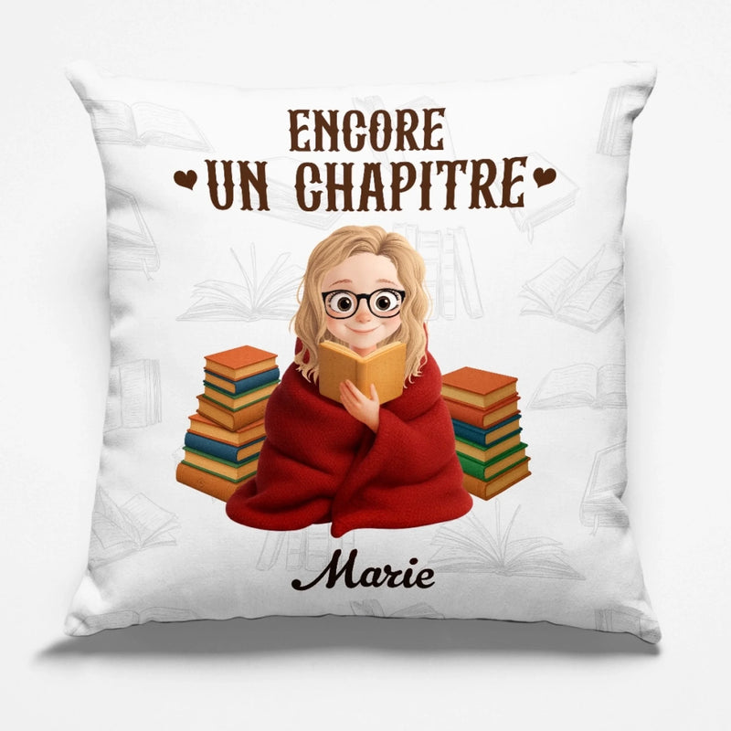 Coussin Personnalisé – Cadeaux Pour Amoureux Des Livres, Rats De Bibliothèque, Lecteurs – Les Pages S’ouvrent Comme Des Portes Vers L’Imaginaire