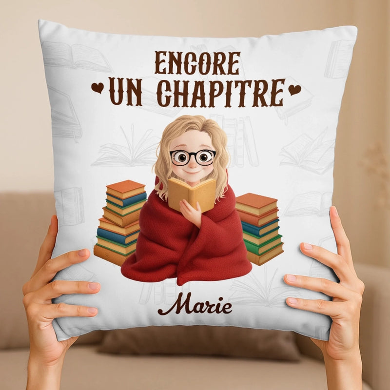 Coussin Personnalisé – Cadeaux Pour Amoureux Des Livres, Rats De Bibliothèque, Lecteurs – Les Pages S’ouvrent Comme Des Portes Vers L’Imaginaire