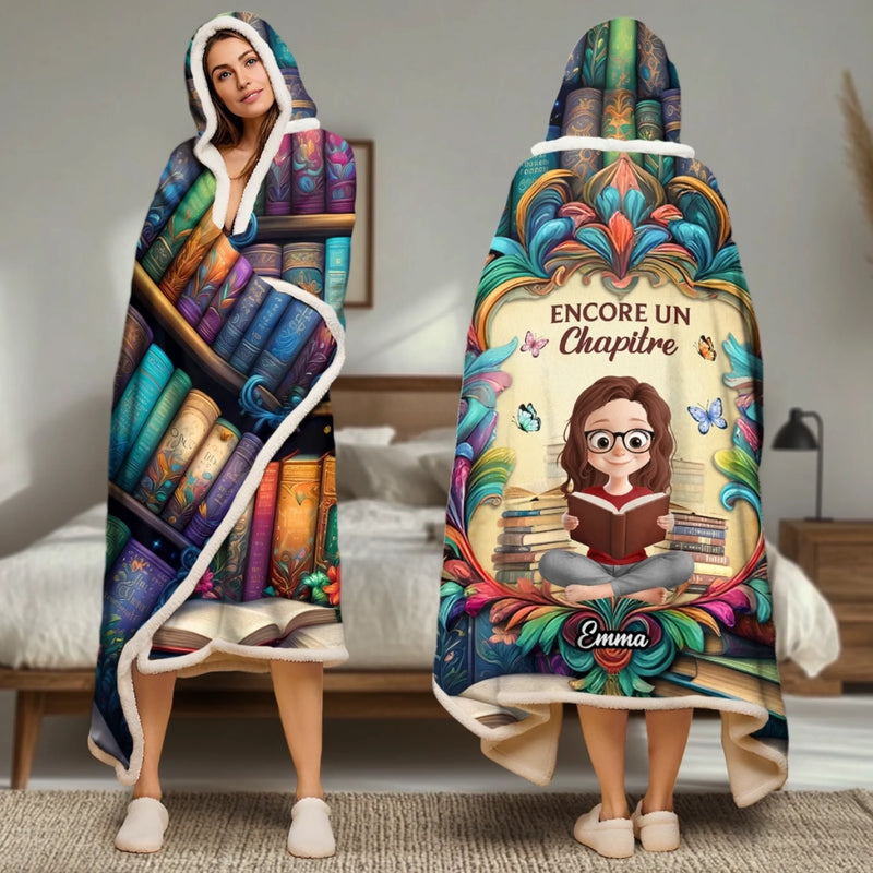 Couverture Cocooning Personnalisée, Hoodie Plaid Personnalisé – Cadeaux De Noël Littéraires Pour Amoureux Des Livres, Bookworms Et Lecteurs – Mon Genre De Retournement De Situation
