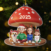 Ornement Acrylique Personnalisé – Cadeaux De Noël Et D’Anniversaire Pour Famille, Amoureux Des Chiens Et Des Chats – La Famille Préférée Du Père Noël