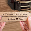 Ceinture En Cuir Gravée Personnalisée – Cadeaux D’Anniversaire, De Noël Et De Mariage Pour Mari Et Femme, Pour Lui Et Pour Elle – Tu Es Mon Pour Toujours Et À Jamais