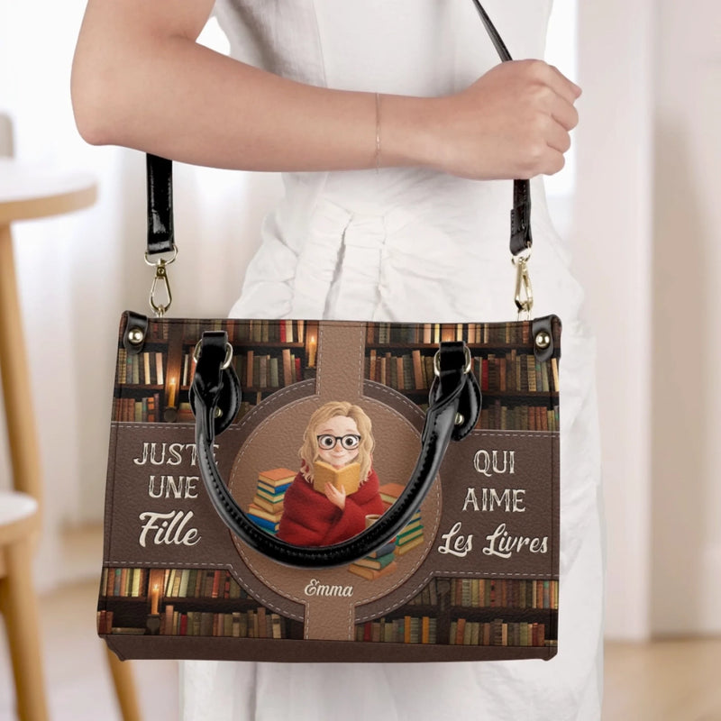 Sac À Main En Cuir Personnalisé – Cadeaux De Noël Personnalisés Pour Amoureux Des Livres, Rats De Bibliothèque Et Lecteurs – Les Livres Sont Mes Meilleurs Amis