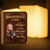 Lampe Livre Magique Pliable Personnalisée - Cadeaux Pour Amoureux Des Livres, Rats De Bibliothèque, Lecteurs - Un Sanctuaire Pour Les Amoureux Des Histoires