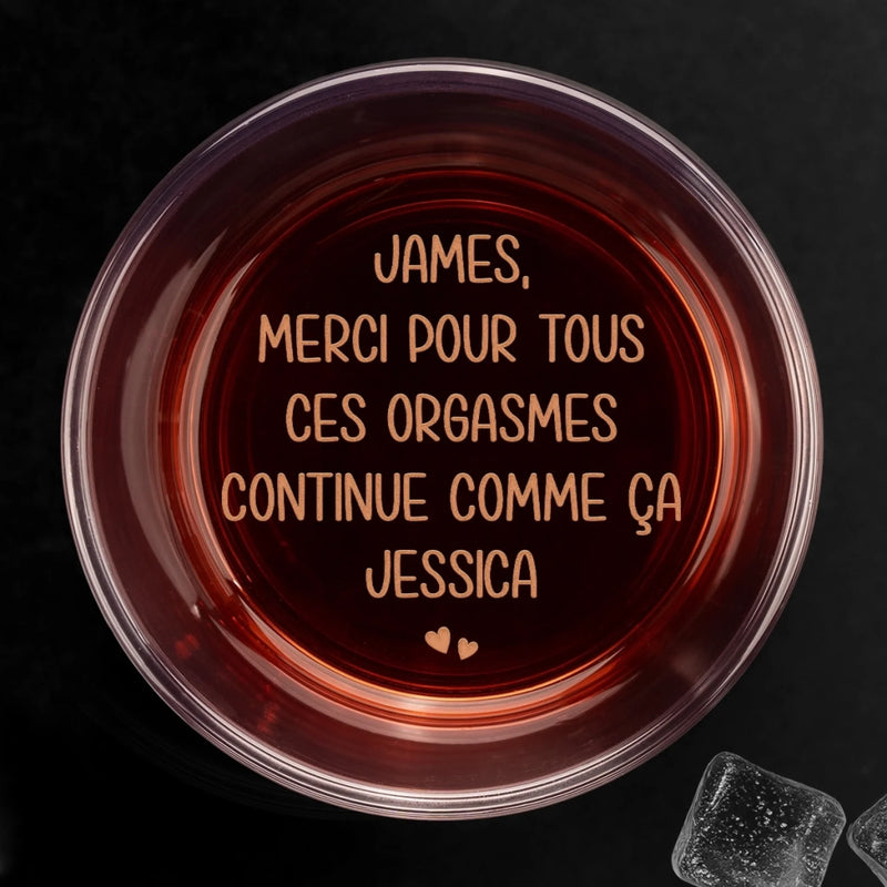 Verre À Whisky Personnalisé – Cadeaux D’Anniversaire Et De Mariage Pour Mari Et Femme, Pour Lui Et Pour Elle, Amoureux De Vin, Bourbon Et Whisky – Juste Toi Et Moi