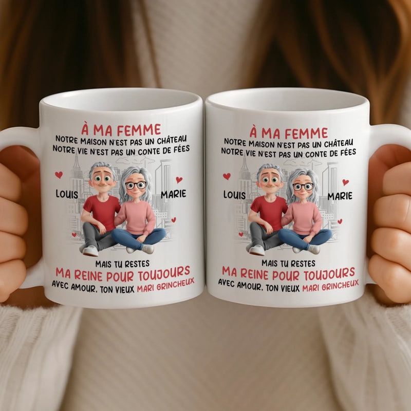 Tasse Personnalisée – Cadeaux D’Anniversaire De Mariage Pour Mari Et Femme, Pour Lui Et Pour Elle – Ta Présence Transforme Tout En Douceur