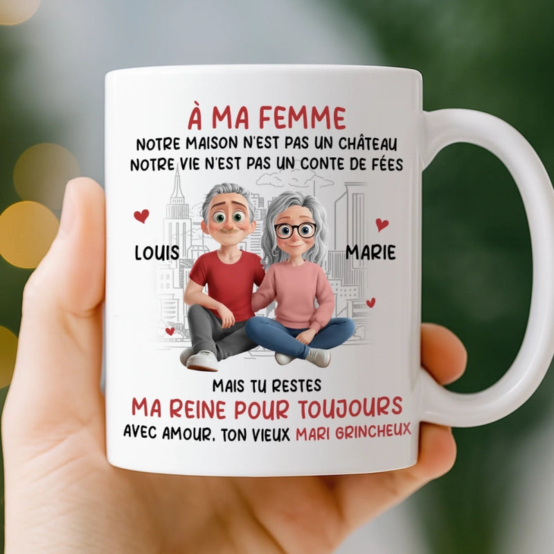 Tasse Personnalisée – Cadeaux D’Anniversaire De Mariage Pour Mari Et Femme, Pour Lui Et Pour Elle – Ta Présence Transforme Tout En Douceur