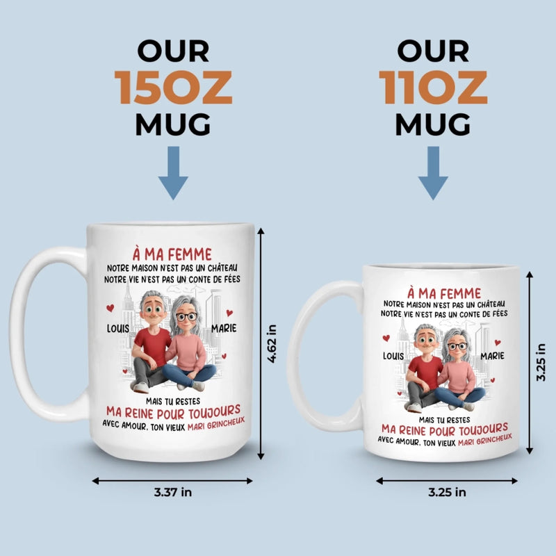 Tasse Personnalisée – Cadeaux D’Anniversaire De Mariage Pour Mari Et Femme, Pour Lui Et Pour Elle – Ta Présence Transforme Tout En Douceur
