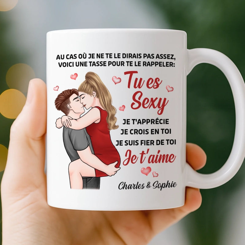 Tasse Personnalisée – Cadeaux D’Anniversaire De Mariage Pour Mari Et Femme, Pour Lui Et Pour Elle – Avec Toi, Chaque Moment Trouve Sa Beauté